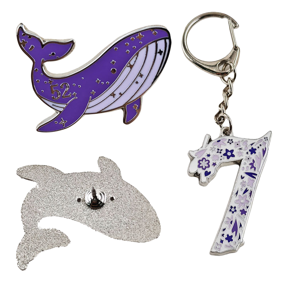 K-POP ARMY 52ヘルツ 孤独なクジラ エナメルピン - Embroidery Whale のレビューと価格