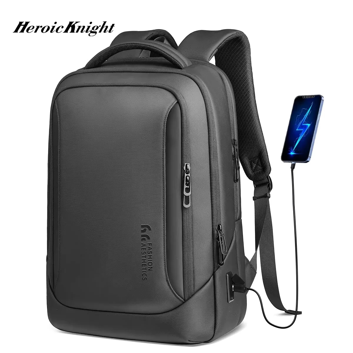 Embroidery Workshop - Heroic Knight 多機能メンズバックパック 15.6 インチラップトップバックパック防水大容量仕事旅行バックパック USB