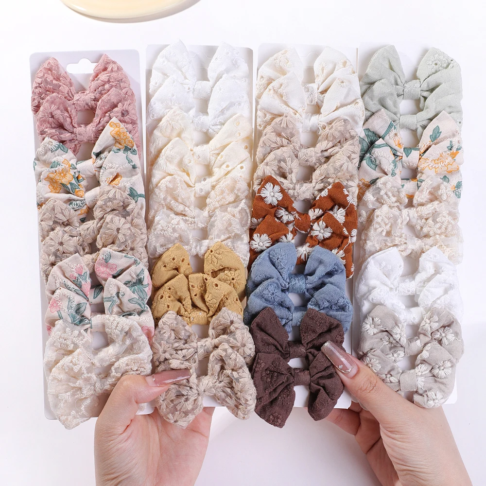 かわいい女の子のための綿のヘアクリップ,ヘアクリップ,かわい - Embroidery Gift Ideas のレビューと価格