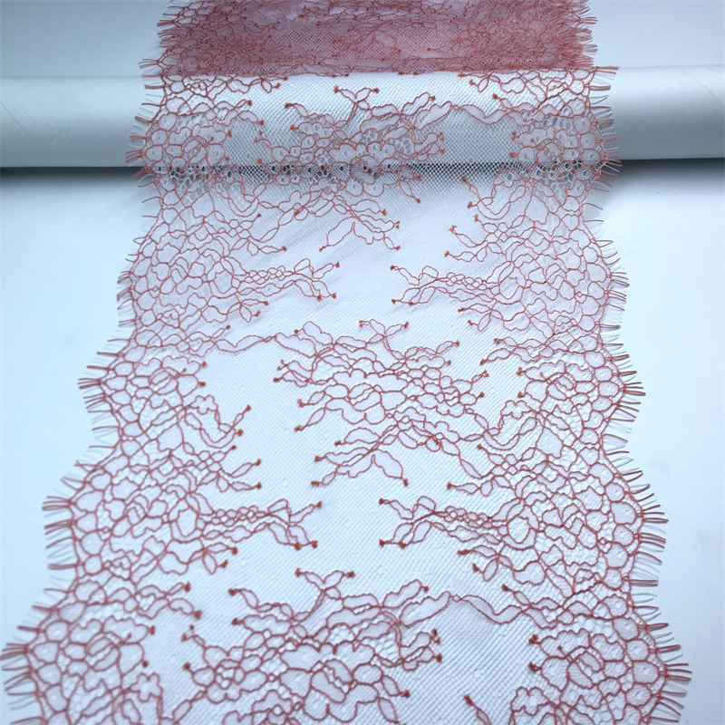 蛍光ピンクまつげレーストリム刺繍レース生地 DIY ドレス縫 - Embroidery Workshop のレビューと価格