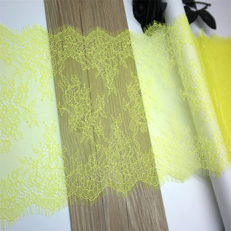 蛍光ピンクまつげレーストリム刺繍レース生地 DIY ドレス縫 - Embroidery Workshop のレビューと価格