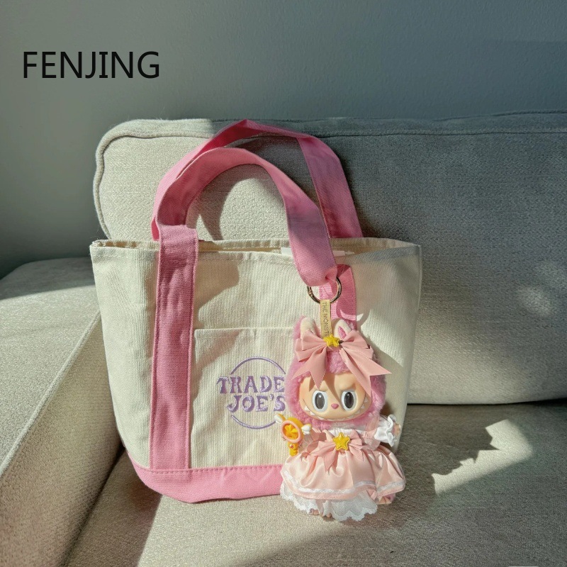 ファッションキャンバスショッピングバッグカラーステッチハンド - Embroidery Font のレビューと価格