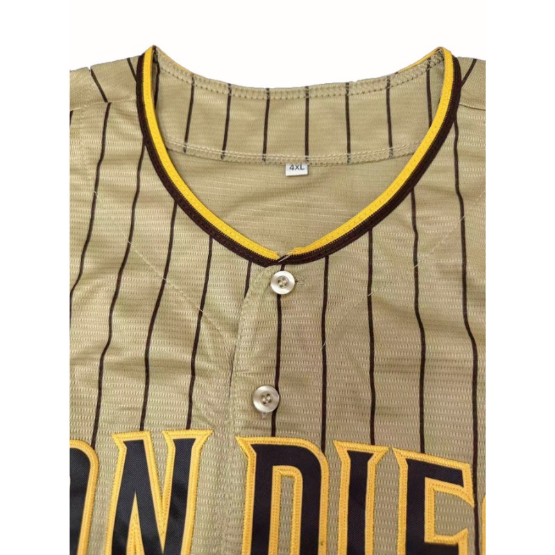 カスタム名と番号メンズ刺繍野球ジャージサンディエゴパーソナラ - Embroidery Font のレビューと価格