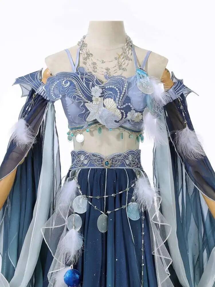エキゾチックなブルードレス重い刺繍漢要素妖精春夏西洋風古代衣 - Embroidery Style のレビューと価格