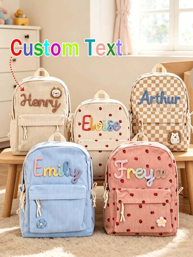 [カスタム] 名前入りパーソナライズされた新学期用バックパッ - Embroidery Font のレビューと価格