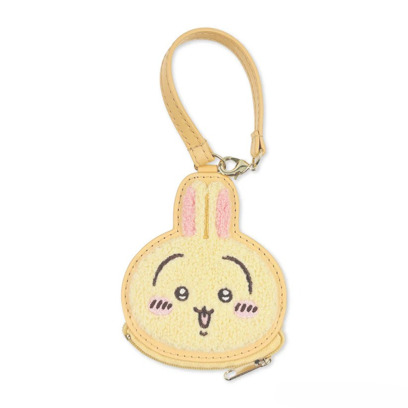 かわいいハチワレうさぎぬいぐるみ小銭入れ刺繍フェイスジッパー - Embroidery Bag のレビューと価格