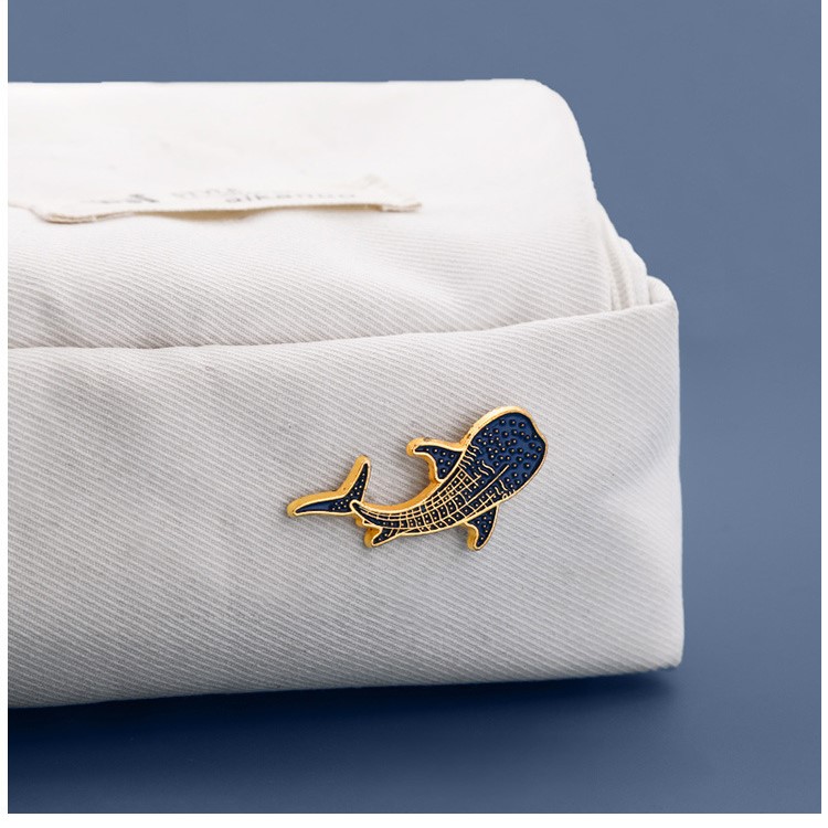 かわいいシロナガスクジライルカブローチユニセックスファッショ - Embroidery Whale のレビューと価格