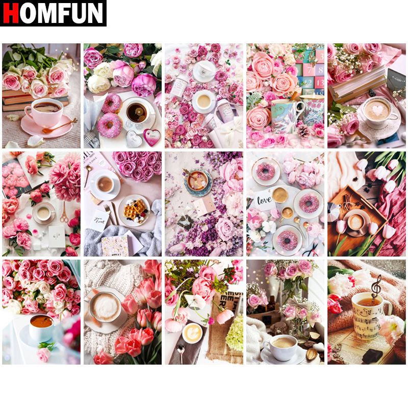 Homfun-風景をモチーフにしたダイヤモンドの絵,花のモチ - Embroidery Roll Pattern のレビューと価格