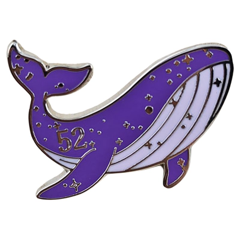 K-POP ARMY 52ヘルツ 孤独なクジラ エナメルピン - Embroidery Whale のレビューと価格
