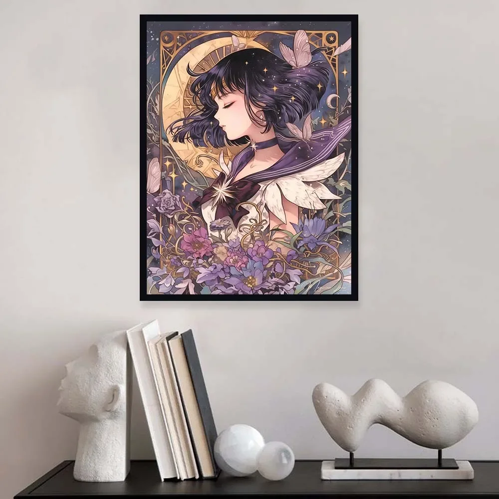 漫画アニメダイヤモンドペインティング美少女月少女戦士貼り付け - Embroidery Gift Ideas のレビューと価格