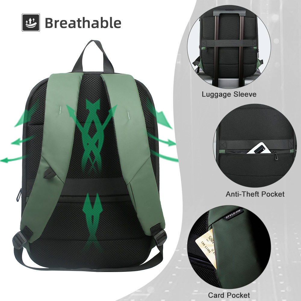 ヒーローの騎士-USB付きのビジネスバックパック、ジッパー付 - Embroidery Workshop のレビューと価格