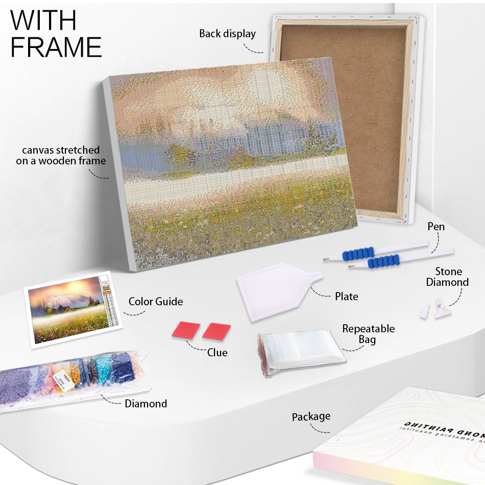 Chenistory 5d DIYダイヤモンド絵画mo du - Embroidery Roll Pattern のレビューと価格