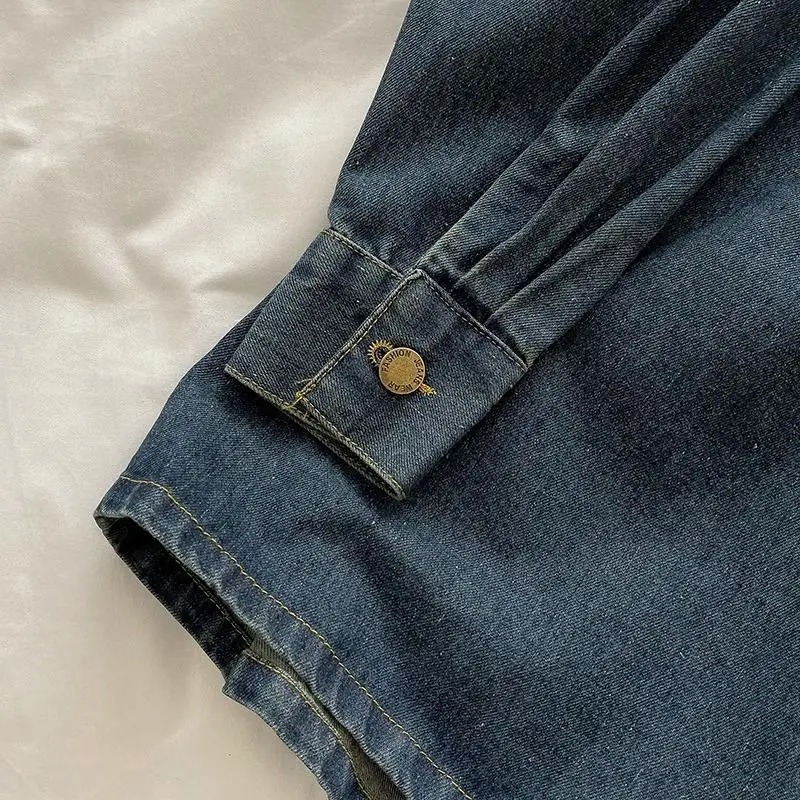 Y2Kデニムスカートセット：ヴィンテージ風和柄ボタンジャケッ - Embroidery Style のレビューと価格