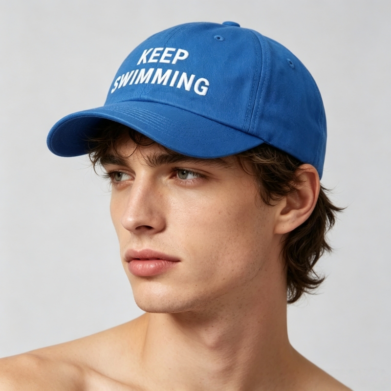 BT keep Swimming 新しい文字刺繍入り野球帽  - Embroidery Font のレビューと価格