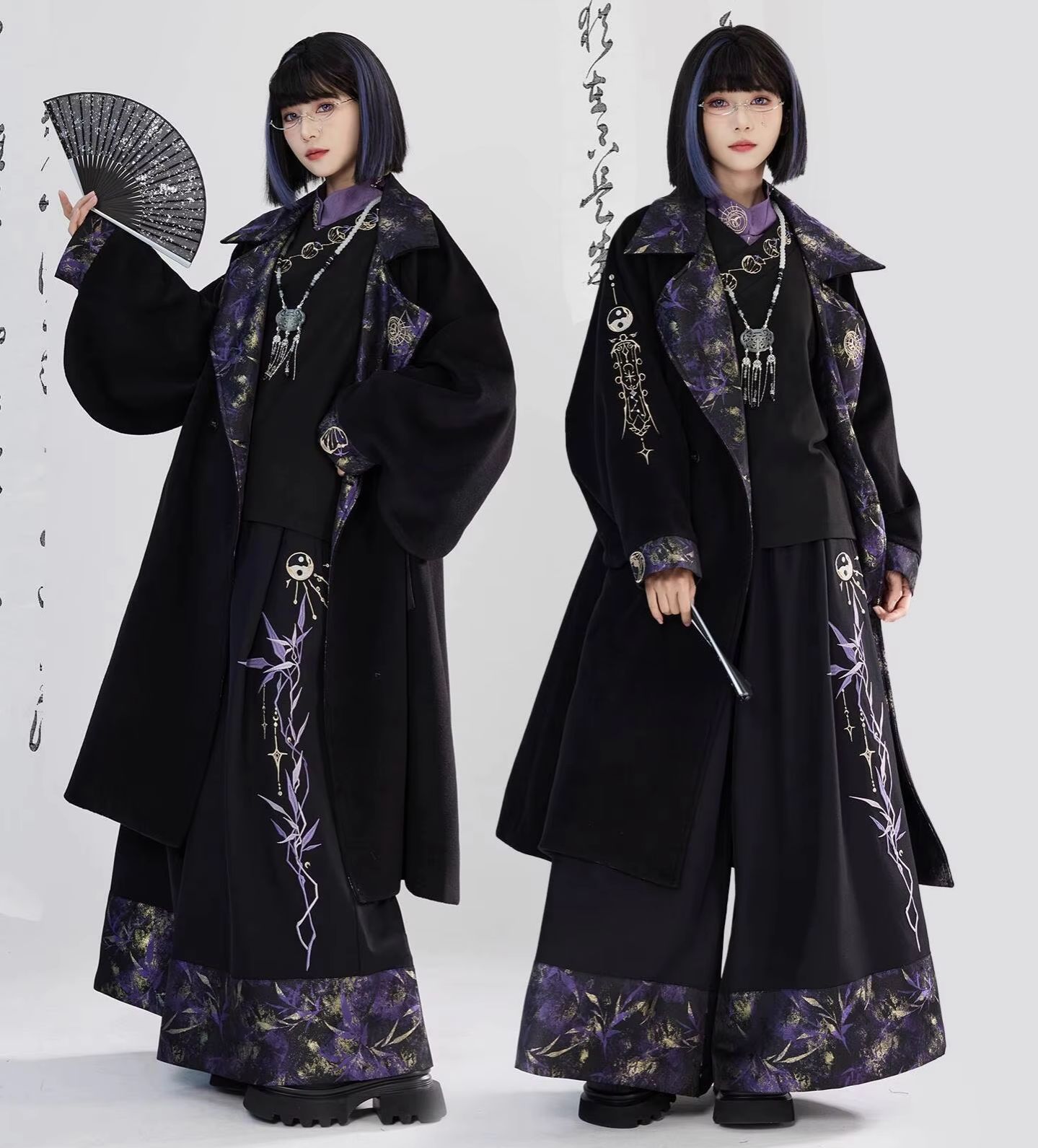 新しい中国風国風重工業刺繍織りゴールドウール生地コートフィエ - Embroidery Style のレビューと価格