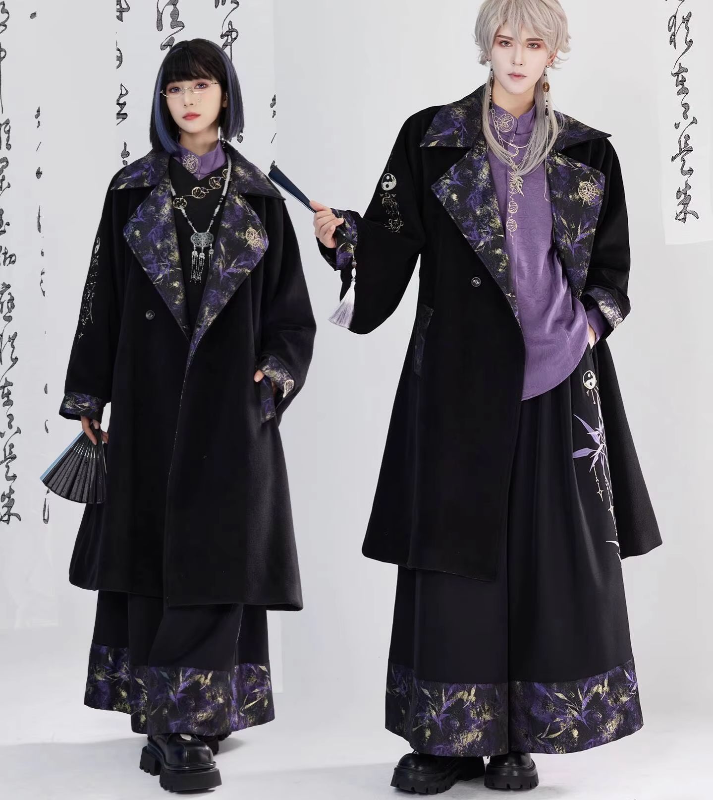 新しい中国風国風重工業刺繍織りゴールドウール生地コートフィエ - Embroidery Style のレビューと価格