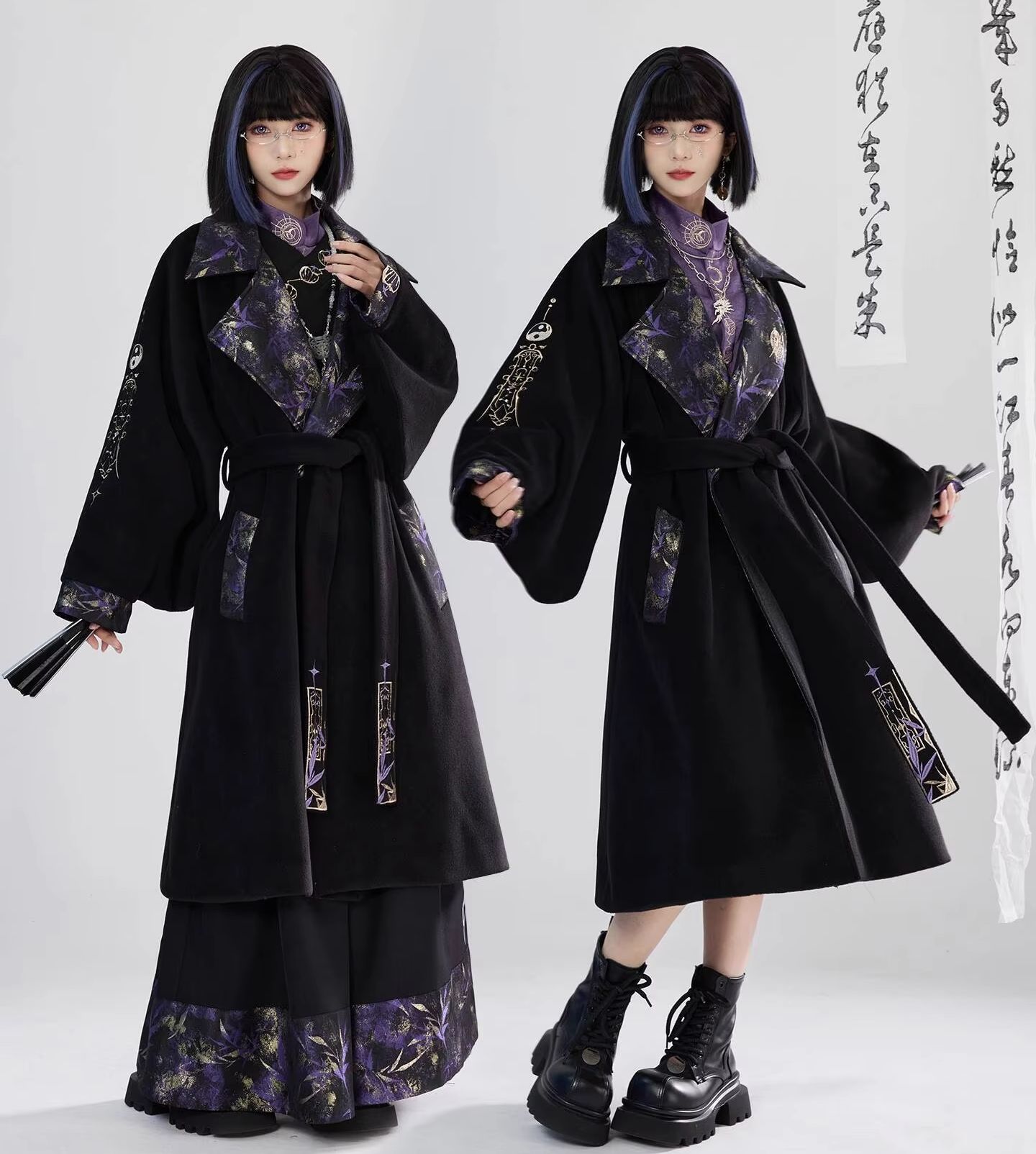 新しい中国風国風重工業刺繍織りゴールドウール生地コートフィエ - Embroidery Style のレビューと価格