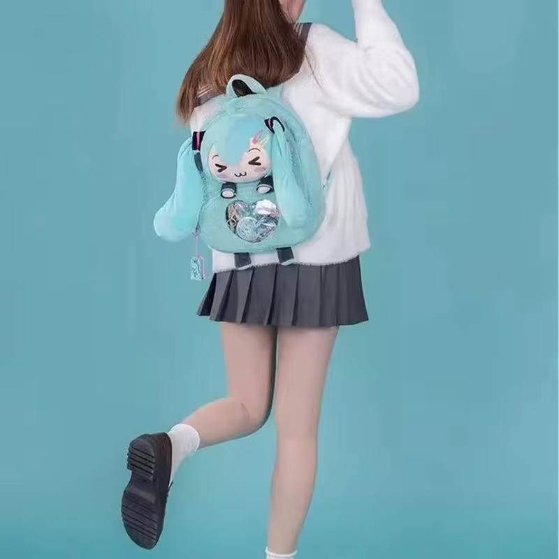 初音ミク甘くてかわいいアニメ刺繍ソフトぬいぐるみバックパック - Embroidery Gift Ideas のレビューと価格