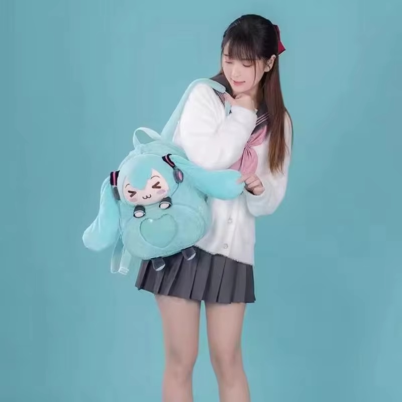 初音ミク甘くてかわいいアニメ刺繍ソフトぬいぐるみバックパック - Embroidery Gift Ideas のレビューと価格