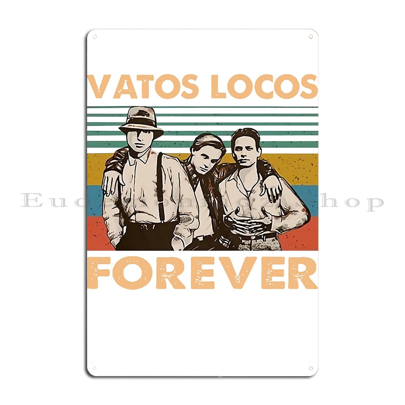 Vatos locosブリキの看板、血の中の金属の看板、クラ - Embroidery Workshop のレビューと価格