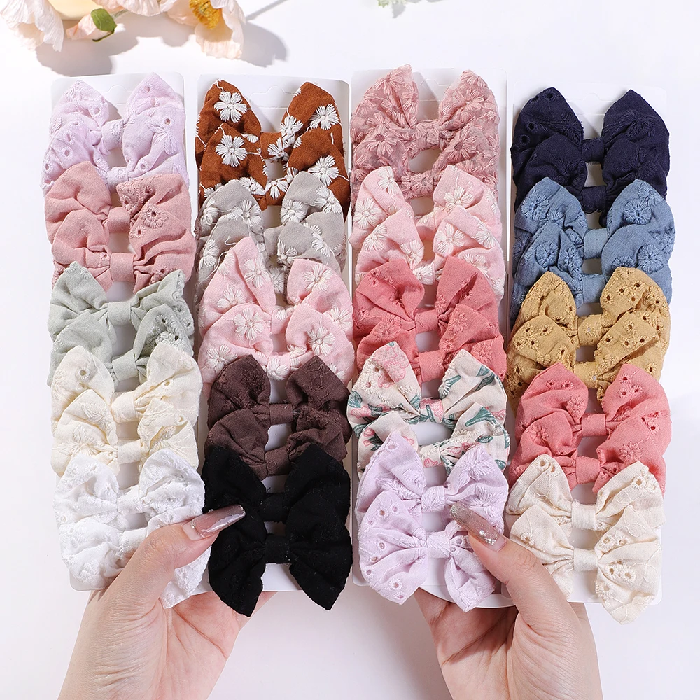 かわいい女の子のための綿のヘアクリップ,ヘアクリップ,かわい - Embroidery Gift Ideas のレビューと価格