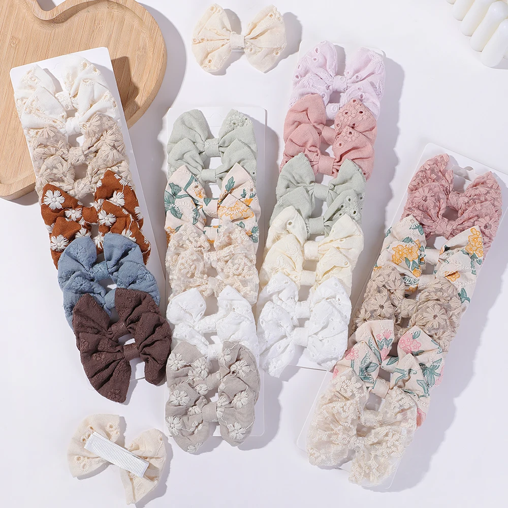 かわいい女の子のための綿のヘアクリップ,ヘアクリップ,かわい - Embroidery Gift Ideas のレビューと価格