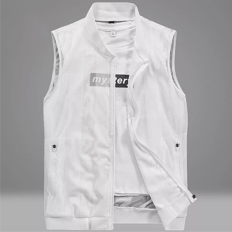 夏メッシュ速乾ベスト男性通気性マルチポケット登山釣りベスト作 - Embroidery Workshop のレビューと価格