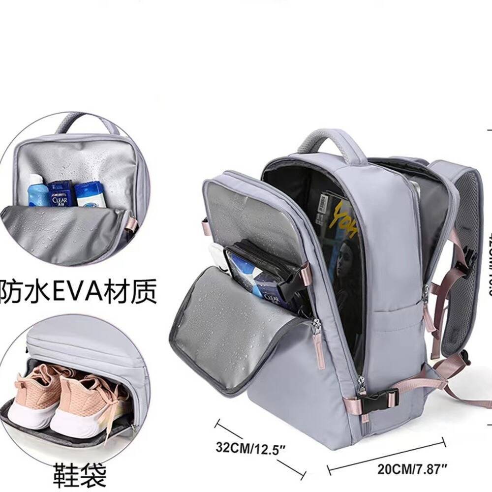 大容量バックパック、女性用多機能スポーツバックパック、旅行用 - Embroidery Bag のレビューと価格