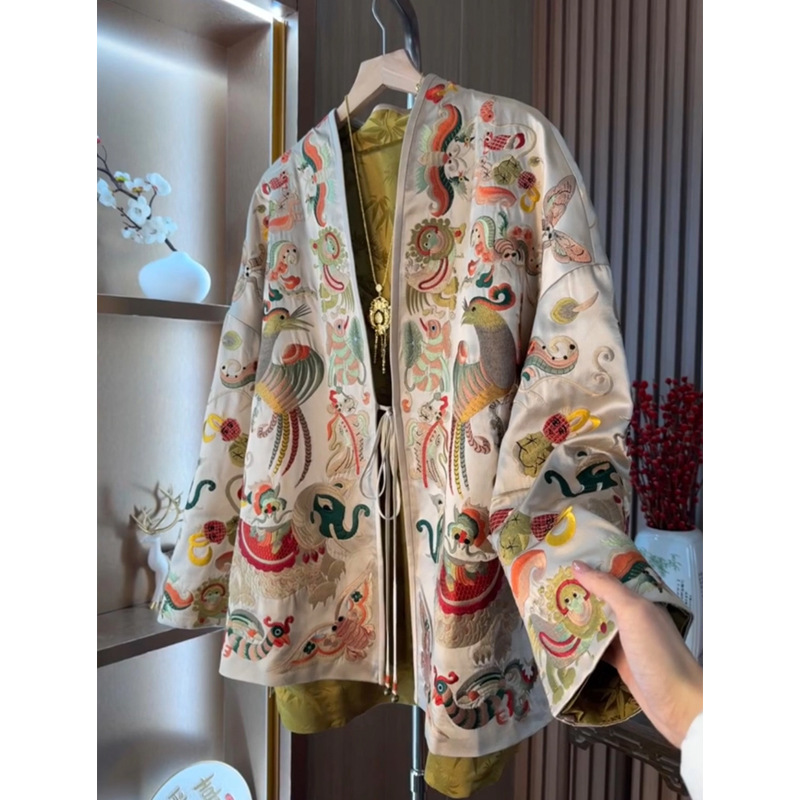 新しい中国風の着物カーディガンジャケット女性衣装高級絶妙な刺 - Embroidery Style のレビューと価格