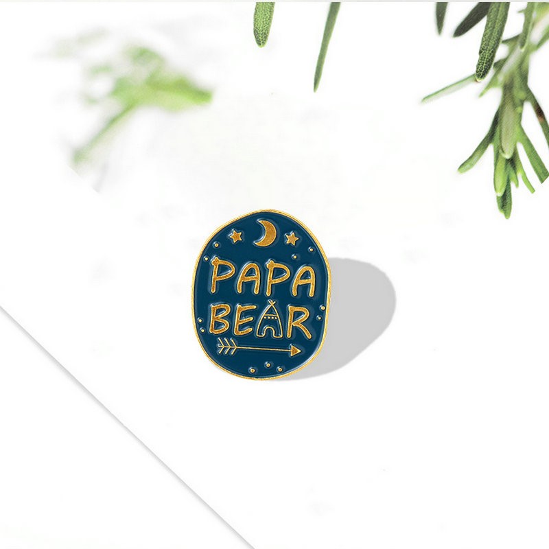 ママのためのクマのエナメルピン,バッジ,バッグ,漫画,動物, - Embroidery Logo のレビューと価格