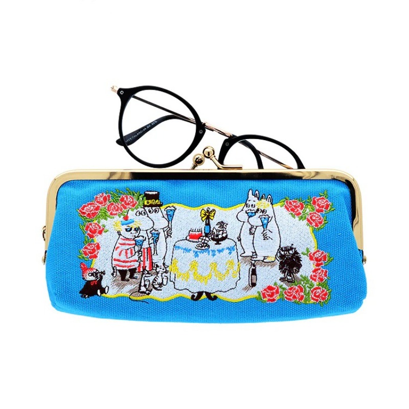 ホットアニメムーミンシリーズキャンバスメガネバッグ漫画キャラ - Embroidery Bag のレビューと価格