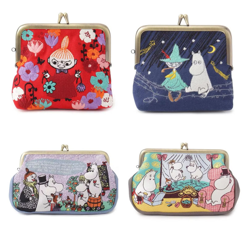 ホットアニメムーミンかわいいシリーズ収納バッグ創造性漫画の役 - Embroidery Bag のレビューと価格