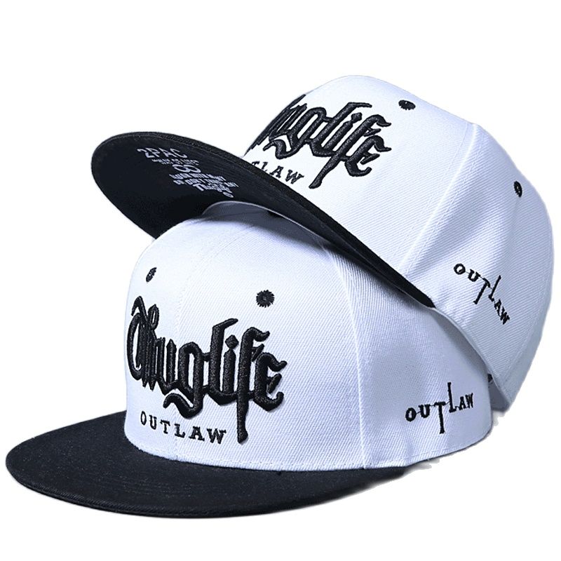 大人のためのthuglife刺繍野球帽、調節可能なスナップバ - Embroidery Font のレビューと価格