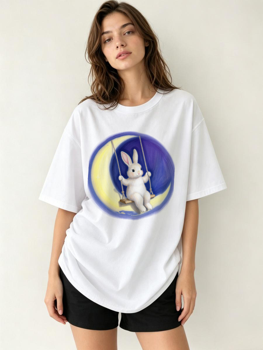 Tシャツ モイスチャートランスポート ハイローヘム プレッピ - Embroidery Moisturizer のレビューと価格