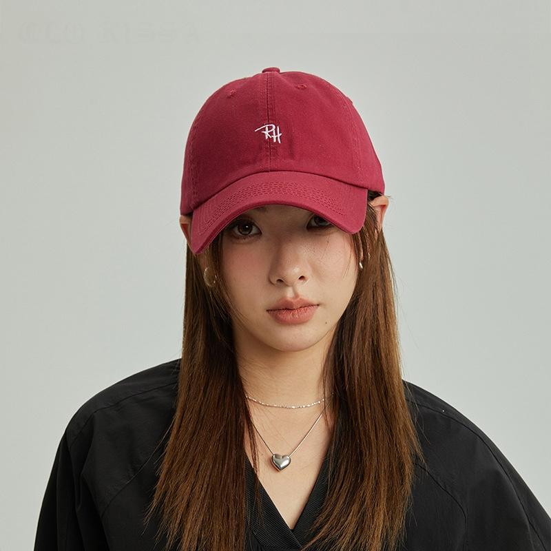 RH文字刺繍入り野球帽、調節可能な夏用カジュアルハット、男女 - Embroidery Font のレビューと価格
