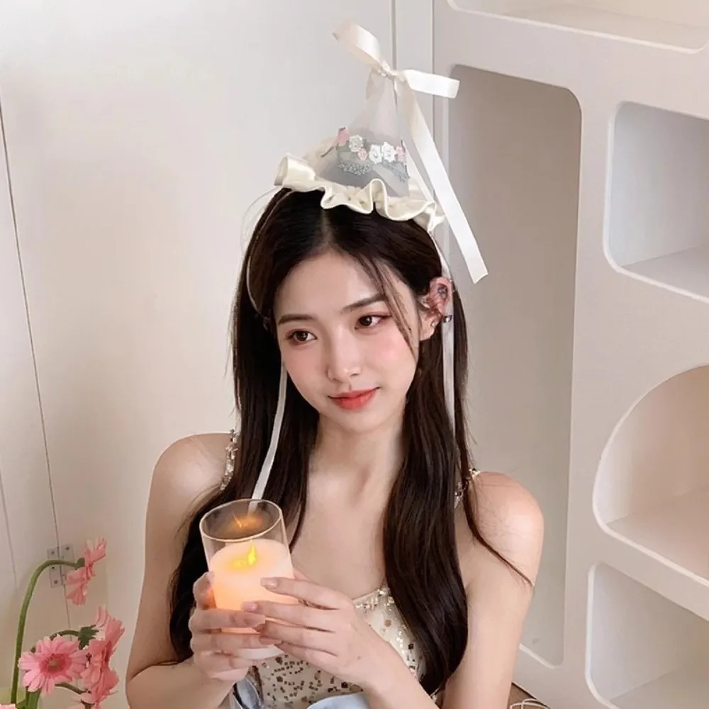 かわいいスタイルの刺繍メッシュ誕生日帽子ヘアクリップリボンフ - Embroidery Underlay のレビューと価格