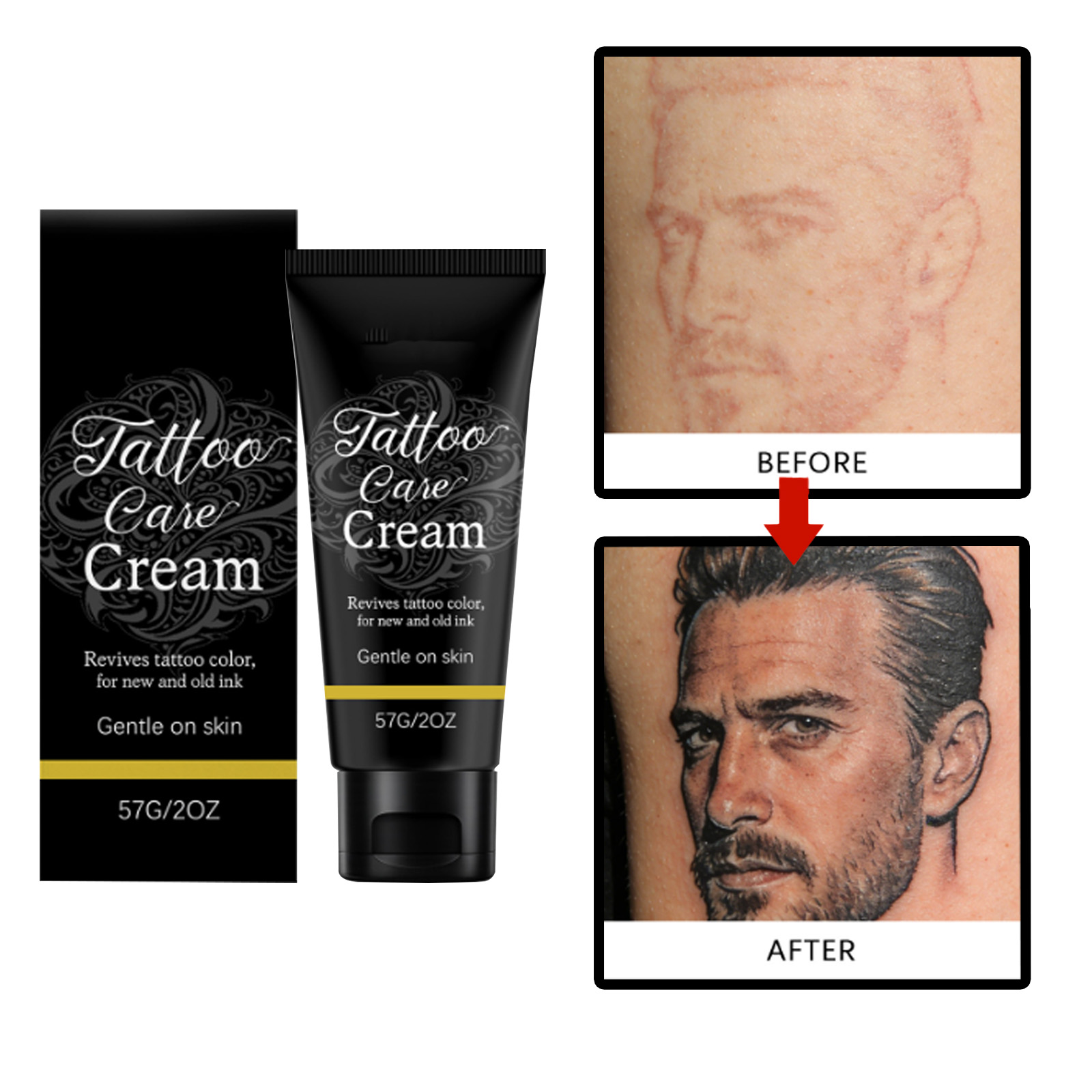 タトゥーアフターケアクリーム、色固定、保湿、肌に栄養を与える - Embroidery Moisturizer のレビューと価格