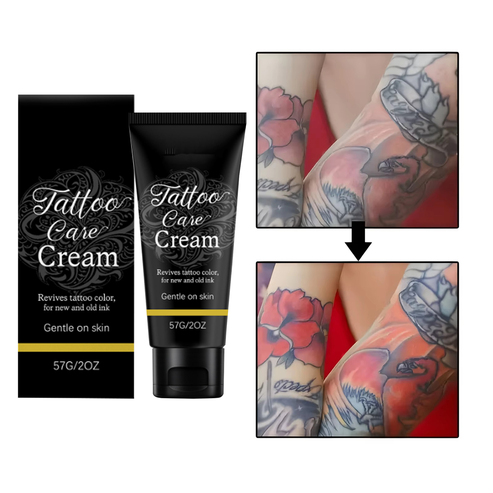 タトゥーアフターケアクリーム、色固定、保湿、肌に栄養を与える - Embroidery Moisturizer のレビューと価格