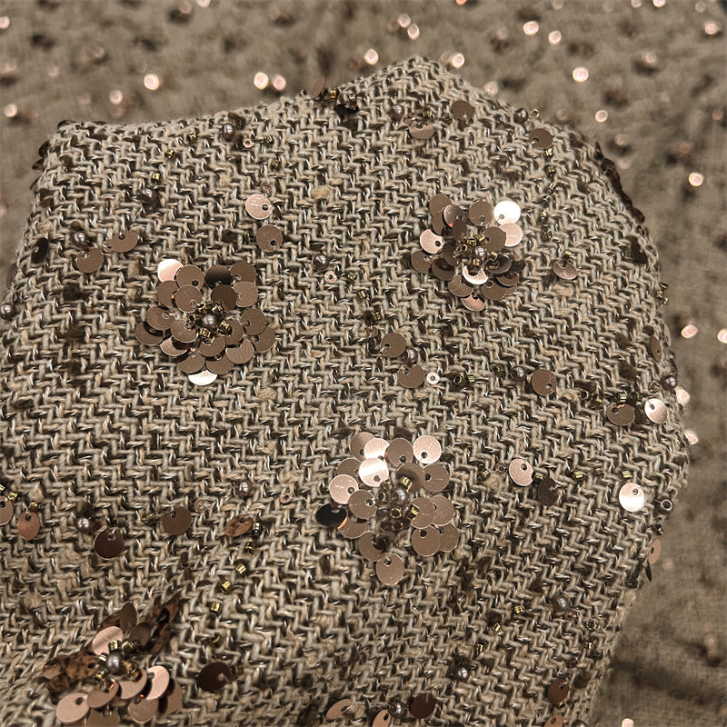 1ヤードの重工業用スパンコール刺繍生地、ドレス、バッグ、スー - Embroidery Bag のレビューと価格